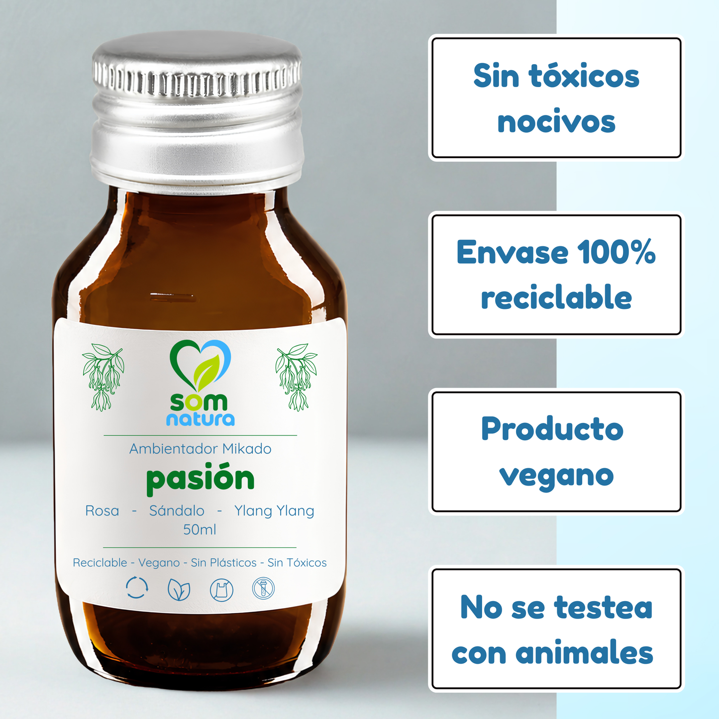 'Pasión' - Sensual de rosa, sándalo y ylang ylang